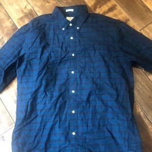 Men’s J Crew plaid button up size large slim